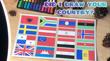 Draw All Country Flags In The World 🌎 Part 3