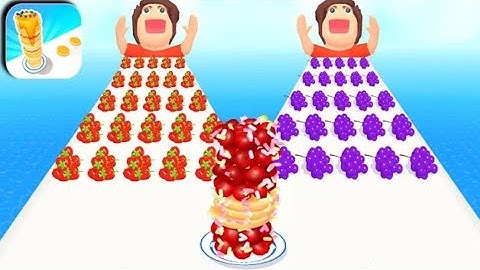 Pancake Run Games All Levels Gameplay Walkthrough iOS,Android Update Cake & Fruit Runner #3