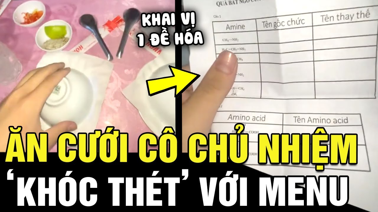 Một điều mà chẳng ai làm được: ĐI ĂN CƯỚI CÔ CHỦ NHIỆM, xem menu bốc ngay 1 'ĐỀ HÓA' | TÁM TV