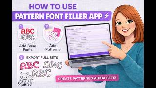 Fill Alpha Sets & Fonts with Patterns FAST