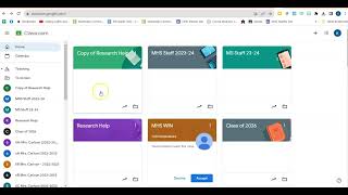 Archiving Google Classroom