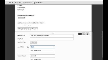 making the google form
