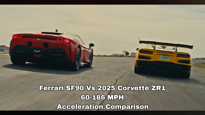 Ferrari SF90 Vs 2025 Chevrolet Corvette C8 ZR1 60-186 mph Acceleration Comparison