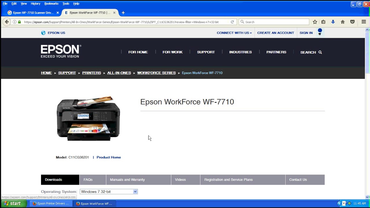 Epson WF 7710,Scanner Driver Download - YouTube