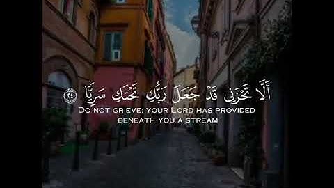 فَنَادَاهَا مِن تَحْتِهَا أَلَّا تَحْزَنِي ) #سورة_مريم