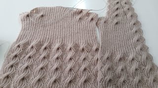 Baklavalı Burgular Çeyizlik Yelek Arka Parça 3 Part