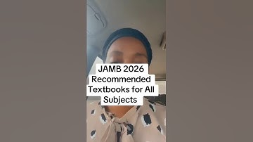 JAMB 2026 Recommended Textbooks for All Subjects #jamb #jamb2026 #dtwtutorials