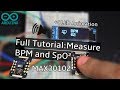 Measure heart ratebpm and spo2 with max30102  arduino