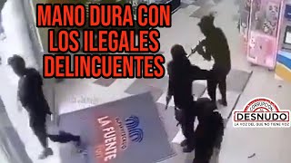 MANO DURA CON LOS EXTRANJEROS ILEGALES QUE VIENEN A DELINQUIR AL PAÍS !!!