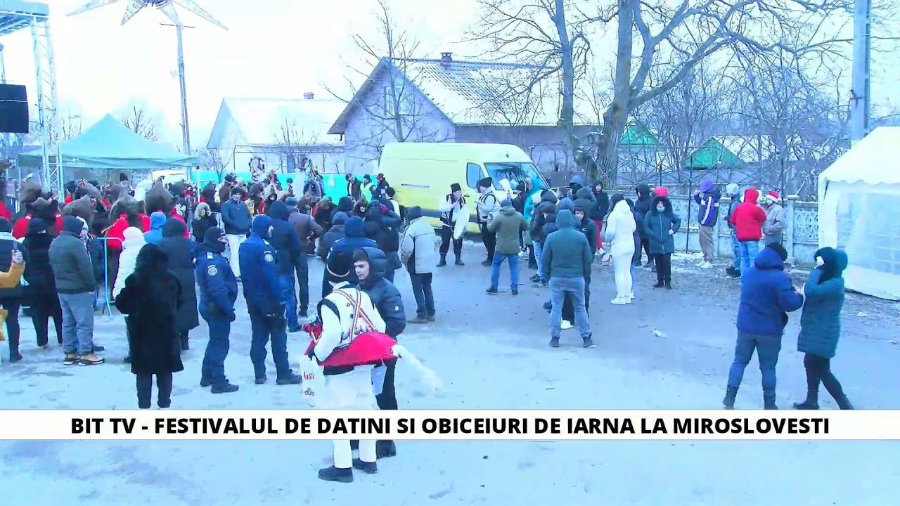 BIT TV LIVE - FESTIVALUL  DE DATINI SI OBICEIURI DE IARNA LA MIROSLOVESTI