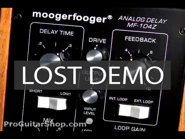 The Lost Demos: Moog MF-104Z Analog Delay