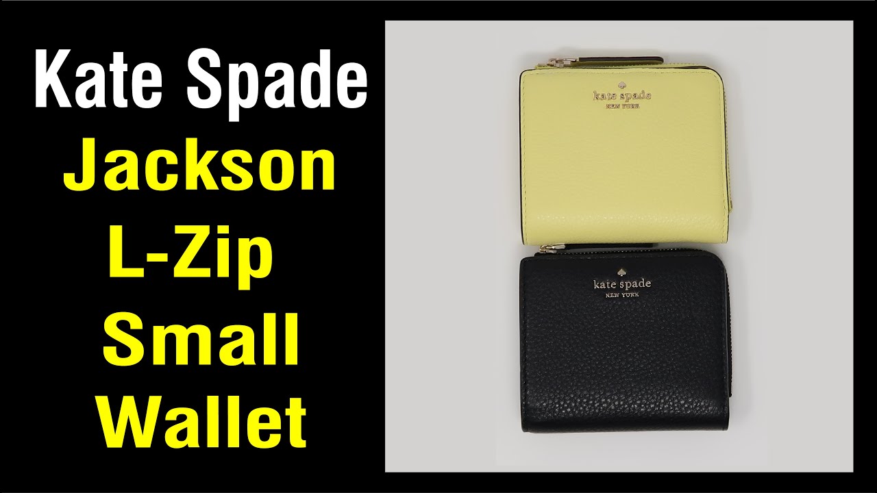 Kate Spade Jackson Small L-Zip Leather Wallet Review | EzdecorBags - YouTube