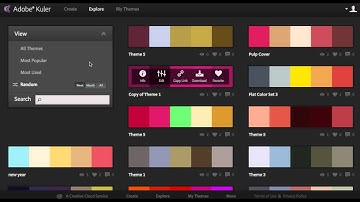 Choosing colours with Adobe Kuler