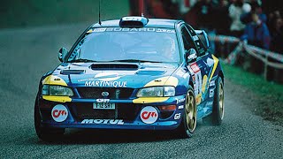 Subaru Impreza WRC99 tarmac action - with pure engine sounds