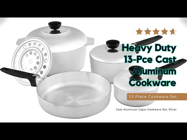 Cooking Cajun Style with IMUSA USA Heavy Duty 13-Piece Cast Aluminum  Cookware Set 