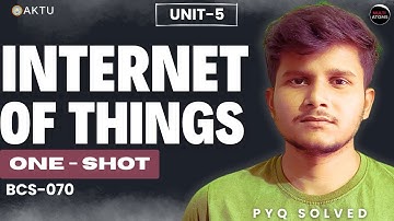 Internet Of Things | Unit-5 | One Shot |  BCS-070 PYQ Solutions | Aktu Exams | 4th Year
