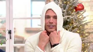 Cuddl Duds Men's Cloud Fleece Quarter Zip Hoodie on QVC