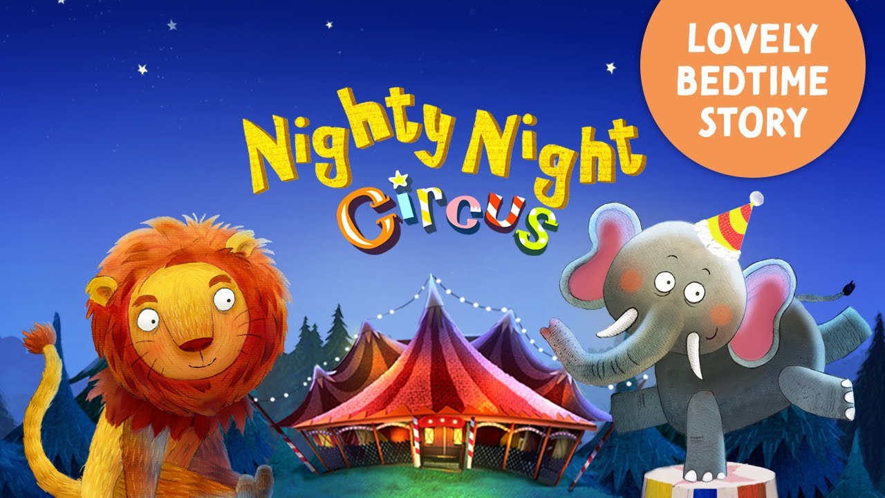 ⁣Nighty Night Circus Animals 🎪 a lovely bedtime story app for kids and toddlers with lullaby music