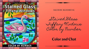 Stained Glass Tiffany Designs Color by Number by Sachin Sachdeva - Color and Chat