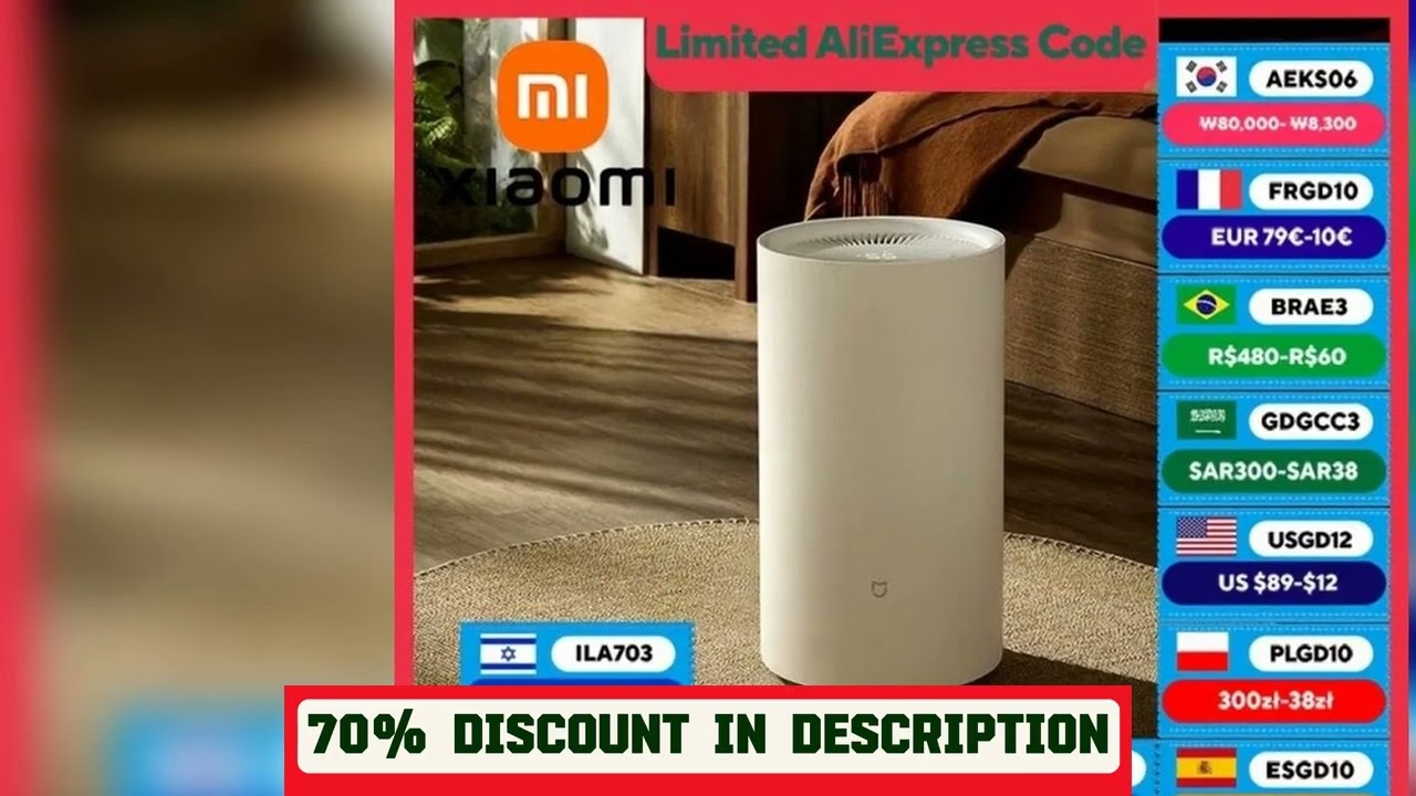 A must-have product! XIAOMI MIJIA Smart Dehumidifier 13L,3 Dehumidification Mode,3L Water Tank,Ant