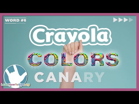 Fingerspelling Exercise | ASL | Crayola Color Names