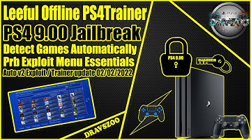Leeful Offline PS4Trainer for PS4 9.00 JB | Detect Games Automatically | PRB Host | Auto v2 Exploit