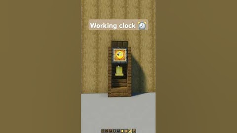 simple working clock tutorial in Minecraft 🕰️ #minecraft #minecraftbuilds