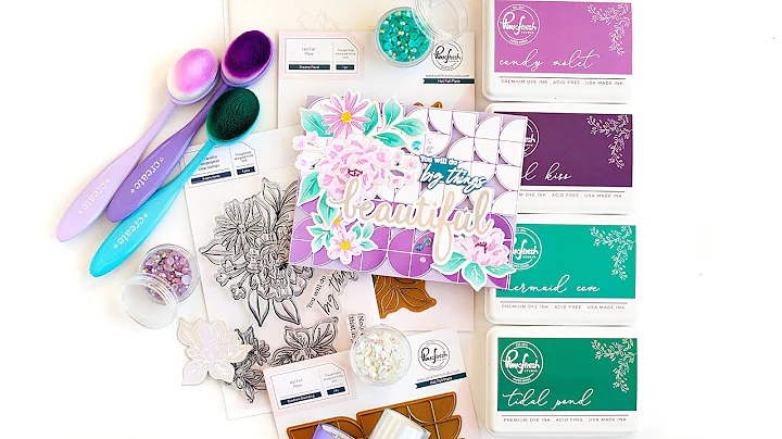 Live with Lea: Dreamy Florals foiled card