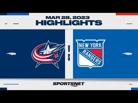 NHL Highlights | Blue Jackets vs. Rangers - March 28, 2023