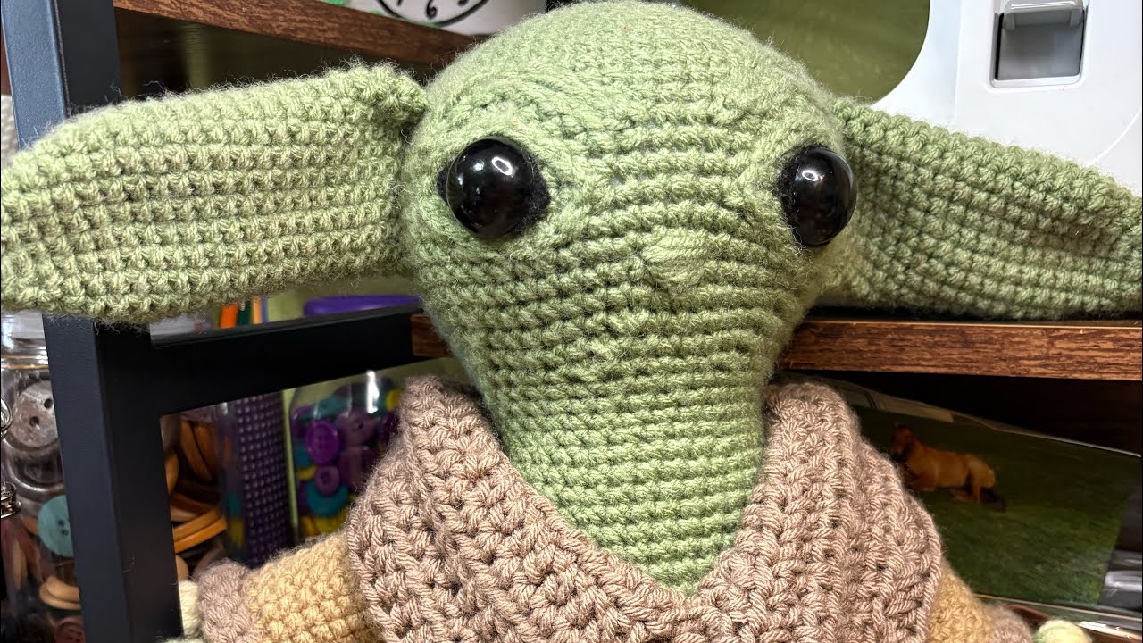 Patron de baby yoda video#1crochet #tutorialamigurumicompleto #amigurumicrochet #babyyoda 