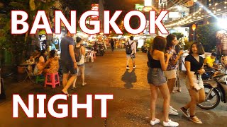 Boys and Girls Next to Khaosan road club street Bangkok Thailand - 4K Video Clips / タイ バンコク カオサン通りの隣