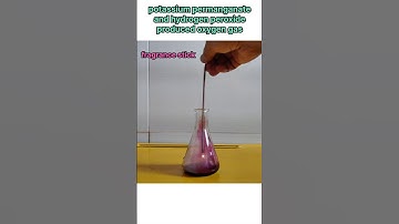 how to produce oxygen gas in lab #scienceexperiment #shorts