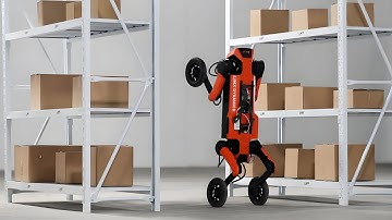 逐际动力发布W1最新动态：四轮足机器人W1进化为双足机器人，以双腿直立自由运动，刷新多重运动能力！