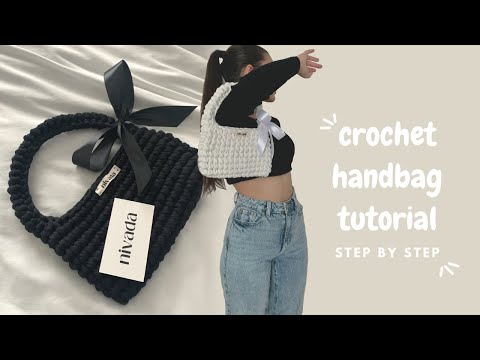 CROCHET HANDBAG TUTORIAL / aesthetic crochet / beginner friendly (step by step)
