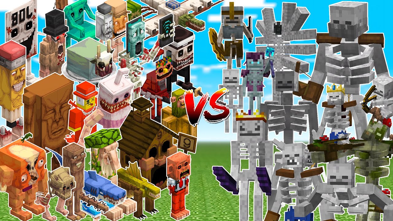 ALL TERRIFYING BRAINROTS vs ALL SKELETONS!