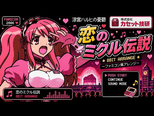 ファミコン風アレンジ】恋のミクル伝説を8bit化してみた｜Retro Game