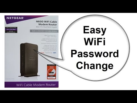 NETGEAR modem router Reset - N600 C3700 - How to Change Wifi Password - Beginners