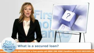 What is a secured loan?