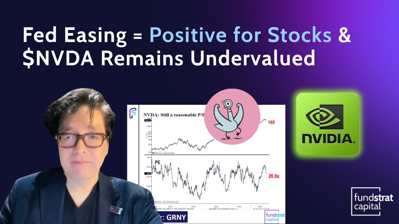 TOM LEE: Fed starting an easing cycle = historically positive for stocks.  We believe $NVDA remains undervalued at 26X P/E as the scarcest stock in  the world and cheaper than $COST and $