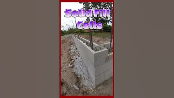 Pouring concrete solid cells #shorts