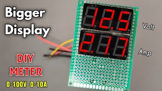 How to make DC volt meter amp meter 0100v 010A with bigger display