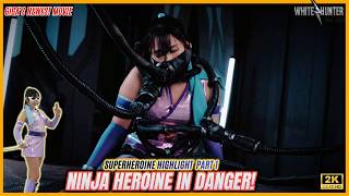 Super Sentai highlight: Ninja Heroine in danger P1 - Superheroine highlight #tokusatsu #heroine