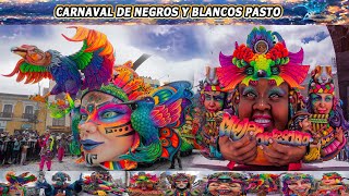 IMPRESIONANTES CARROZAS a & b en Carnaval de Negros y Blancos Pasto /  Pastuso Soy /  Amaru