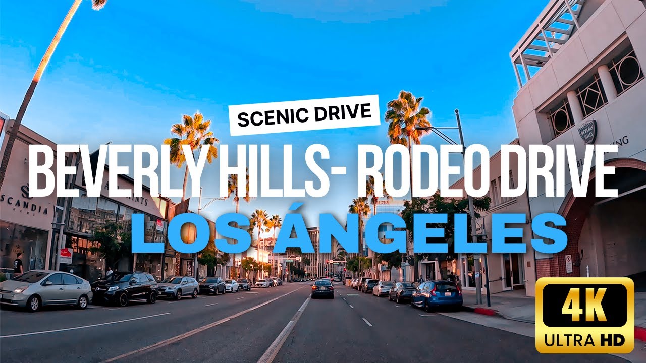 Scenic Driving Beverly Hills - Rodeo Drive 4K HDR - Los Ángeles ...