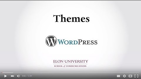 WordPress e-Portfolio - Themes