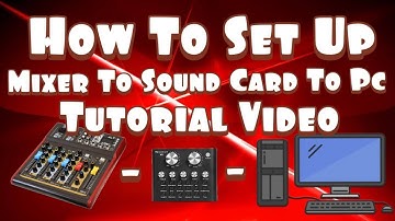 V8 Sound Card To Pc And Audio Mixer Setup Tutorial