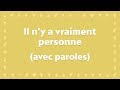 Il ny a vraiment personne comme jsus  chant chrtien avec paroles pour le carme et pques