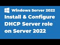 7. How to Install and Configure DHCP on Windows Server 2022