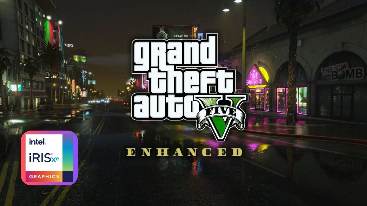 GTA V Enhanced Edition для ПК с сетевым режимом | Геймплей | Intel Core i5 1135g7 | Графика Iris Xe