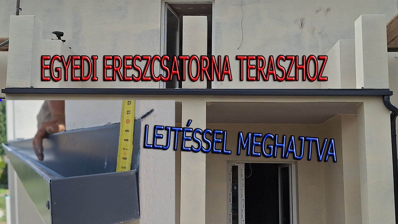 Csatorna a teraszra